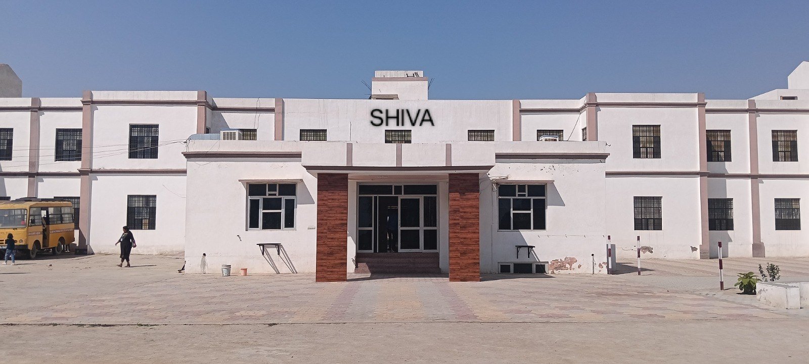 School building and courtyard