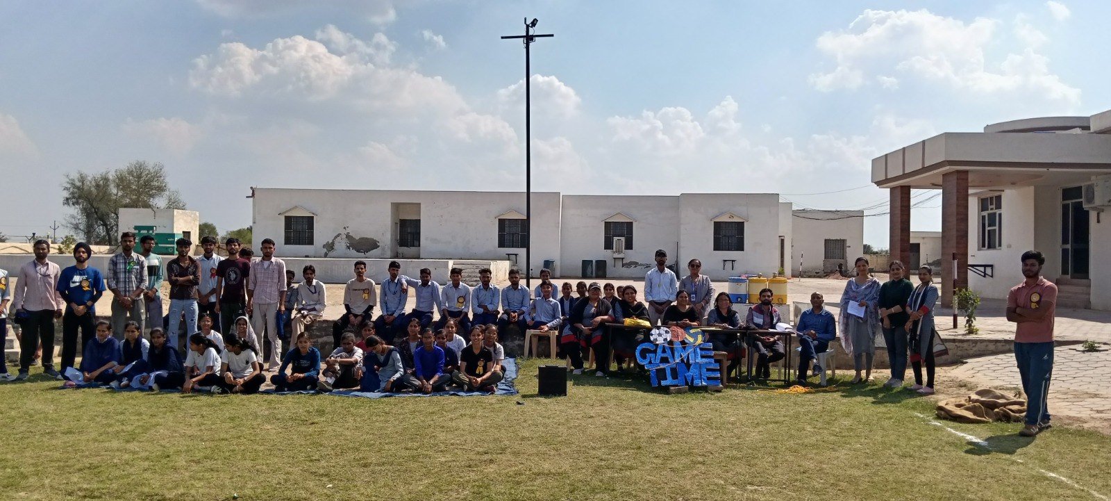 Group of students on the school grounds